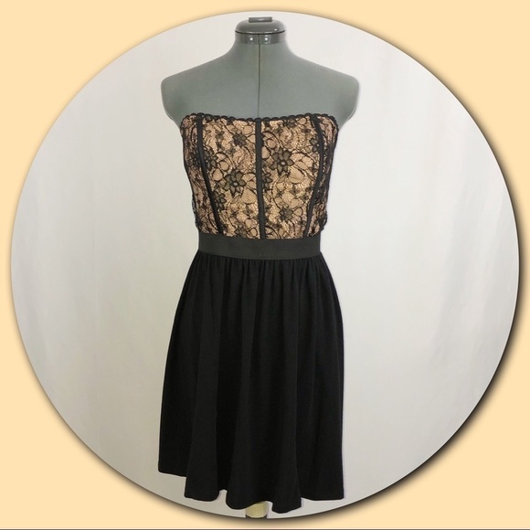 Elle Dresses & Skirts - ELLE Sexy Strapless Lace Cocktail Dress